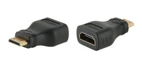 Adaptador Mini HDMI Fêmea x HDMI Conversor 1080p