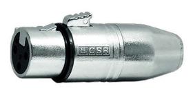 Adaptador Mini Xlr Macho 3 Pinos X Xlr Cannon Femea Csr 509