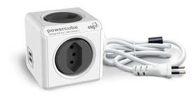 Adaptador Múltiplo Power Cube USB Cabo 3mts ELG - PWCX4U-3M