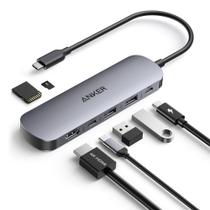 Adaptador multiporta USB C Hub Anker 7 em 1 4K @60Hz HDMI 100W