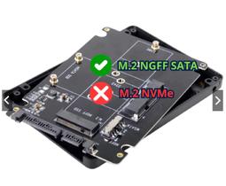 Adaptador NGFF & MSATA para SATA 3.0