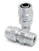 Adaptador Nipel 1/4" X 1/4" Pneumático Atopy Kit 5 Peças Conector Ar Comprimido