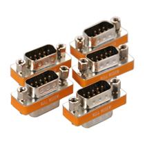 Adaptador Null Modem Arnorin DB9 Macho para Macho Pacote com 5 Adaptador Null Modem Arnorin DB9 Macho para Macho Pacote com 5