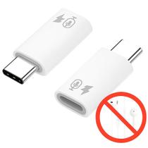 Adaptador OTG Compativel com Lightning Femea x Usb C Macho Para iPhone 15 16 Microfone Carregamento
