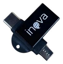 Adaptador otg inova dourado zjt 12668 Adaptador otg inova dourado zjt 12668