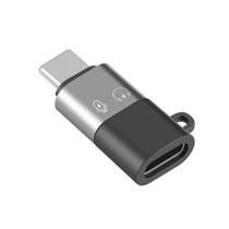 Adaptador OTG Lightning femea para USB tipo C macho iphone ipad 3.0 Microfone Carregamento