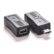 Adaptador OTG Mini USB V3 para Micro USB V8 Conector Plug Conversor Compacto Alta Qualidade
