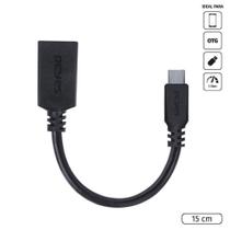 Adaptador Otg Tipo C Para Usb A 3.0 15cm Preto - P3amup-15 Adaptador Otg Tipo C Para Usb A 3.0 15cm Preto - P3amup-15