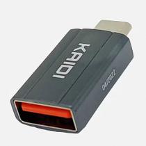 Adaptador OTG Transmissão de Dados KAIDI ORIGINAL TipoC x USB Cabo OTG