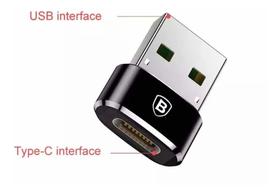 Adaptador OTG USB A Macho x USB C Type-C Fêmea HS-336 Adaptador OTG USB A Macho x USB C Type-C Fêmea HS-336