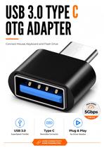 Adaptador OTG USB Tipo C Para Celular Conversor USB Mouse Teclado Pendrive Adaptador OTG USB Tipo C Para Celular Conversor USB Mouse Teclado Pendrive