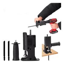 Adaptador P/ Transformar Furadeira Em Serra Tico-tico+Lâmina