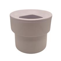 Adaptador P/ Vaso Horizontal C/ Anel 100mm Branco Estrela Adaptador P/ Vaso Horizontal C/ Anel 100mm Branco Estrela
