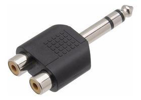 Adaptador P10 Macho Stereo X 2 Rca Fêmea