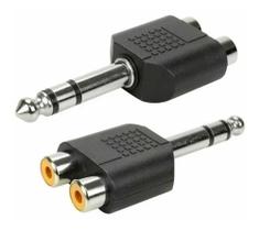 Adaptador P10 Stereo com RCA - kit com 10un - Performance Sound