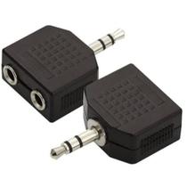 Adaptador p2 estéreo para 2 j2 estéreo chip sce 003-1008