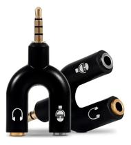 Adaptador P2 P3 Y Splitter Fone Microfone Revestimento Ouro Adaptador P2 P3 Y Splitter Fone Microfone Revestimento Ouro