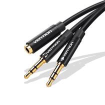 Adaptador P3 Macho P2 Fêmea Para Fone Microfone Headset 1,5m