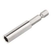 Adaptador para bit 6mm 1/4 x 60mm magnético crv - guepar
