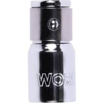 Adaptador para Bits Din 3123 com Encaixe 1-4 e Acabamento Cromado Worker 25MM