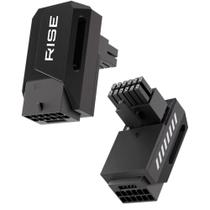 Adaptador para Cabo de Fonte PCIE 5.0 12VHPWR 90 Graus Reverse Rise Mode, Preto - RM-ADPCIE-90-FB-RV