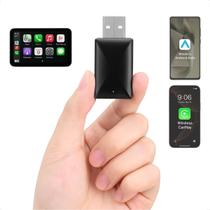 Adaptador para CarPlay e Android Auto Sem Fio IOS 2 em 1 Wireless Para Carro Central Multimídia
