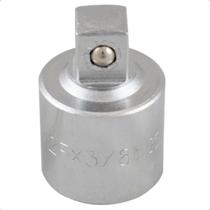 Adaptador Para Chave Soquete Encaixe 1/2 Fêmea x 3/8 Macho Aço Cromo-Vanádio Cromado King Tony 4813