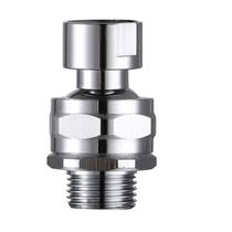 Adaptador para chuveiro YDmeet em latão com articulação ajustável e acabamento cromado Adaptador para chuveiro YDmeet em latão com articulação ajustável e acabamento cromado