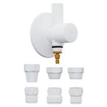 Adaptador para Filtro ABS Branco Blukit Torneira Cozinha Purificador Instalação Rápida Água Potável Adaptador para Filtro ABS Branco Blukit Torneira Cozinha Purificador Instalação Rápida Água Potável
