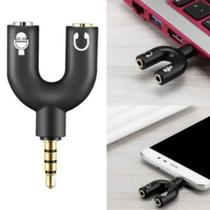 Adaptador Para Fone Headset Microfone Lapela P2 X P3 Áudio