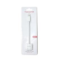 Adaptador para Fone P2 e Carregamento Lightning Tomate MTC-7006 - Compatível com iPhone e iPad