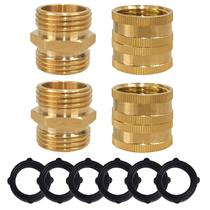 Adaptador para Mangueira de Jardim Hourleey 3/4" Latão Kit com 4 Peças Adaptador para Mangueira de Jardim Hourleey 3/4" Latão Kit com 4 Peças