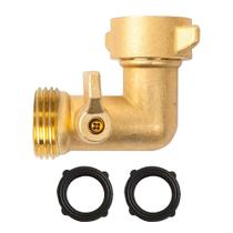 Adaptador para Mangueira de Jardim Xiny Tool 90 Latão 3/4" com Válvula de Fechamento Adaptador para Mangueira de Jardim Xiny Tool 90 Latão 3/4" com Válvula de Fechamento