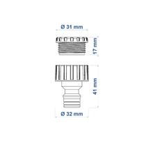 Adaptador Para Mangueira Rosca 3/4x1/2 Pote 75pç -Tramontina