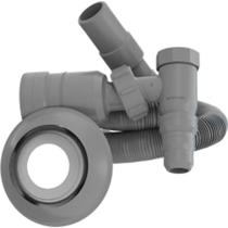 Adaptador Para Maquina De Lavar Roupa Blukit Saida Kit Cinza 030459-412 Adaptador Para Maquina De Lavar Roupa Blukit Saida Kit Cinza 030459-412