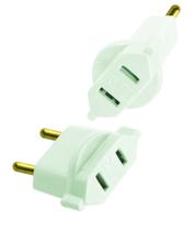Adaptador para Plugue Chato Branco 10a Radial 1501.146