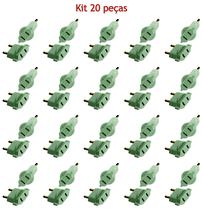 Adaptador para Plugue Chato Cinza 10a Radial Kit 20 peças