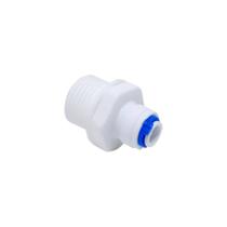 Adaptador para Purificador T3/8" Engate Rápido Reto com R1/2 BRANCO