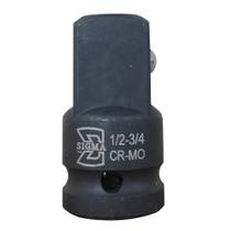 Adaptador para soquetes de impacto encaixe 1/2" fêmea x 3/4" macho