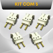 Adaptador para tomada 10a 20a super bob te benjamin 110v 220v - kit com 5