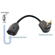 Adaptador Para Tomada 90 Graus 10/20a Adaptador Para Tomada 90 Graus 10/20a