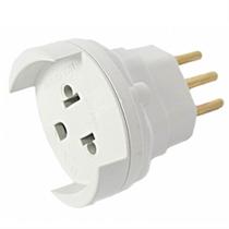 Adaptador para Tomada Bipolar 2P+T 10A 250 Volts - 2161 - FAME Adaptador para Tomada Bipolar 2P+T 10A 250 Volts - 2161 - FAME