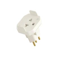Adaptador para Tomada Bipolar 2P+T 10A~250V Fame Cinza Adaptador para Tomada Bipolar 2P+T 10A~250V Fame Cinza