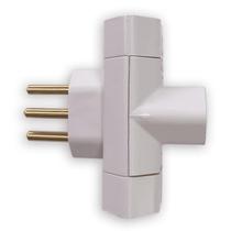 adaptador para tomada TIPO T 3 pino bipolar 10a 250v