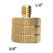 Adaptador Parafuso 3/8' Fêmea para 1/4' Macho Tripés Câmeras