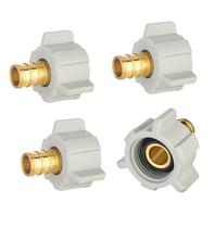 Adaptador Pex EFIELD 1/2 Pex X 1/2 fêmea NPT giratório em latão
