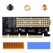 Adaptador Placa Conector Conversor P/ Ssd M2 Nvme Pci-e Pci Express 4.0 + Dissipador em Alumínio