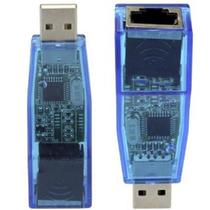Adaptador placa de rede usb externa para rj45 10 100