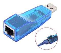 Adaptador placa de rede USB para RJ45 alta velocidade