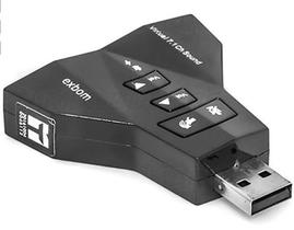 Adaptador Placa de Som 7.1 4 Canais USB 2.0 - KNUP